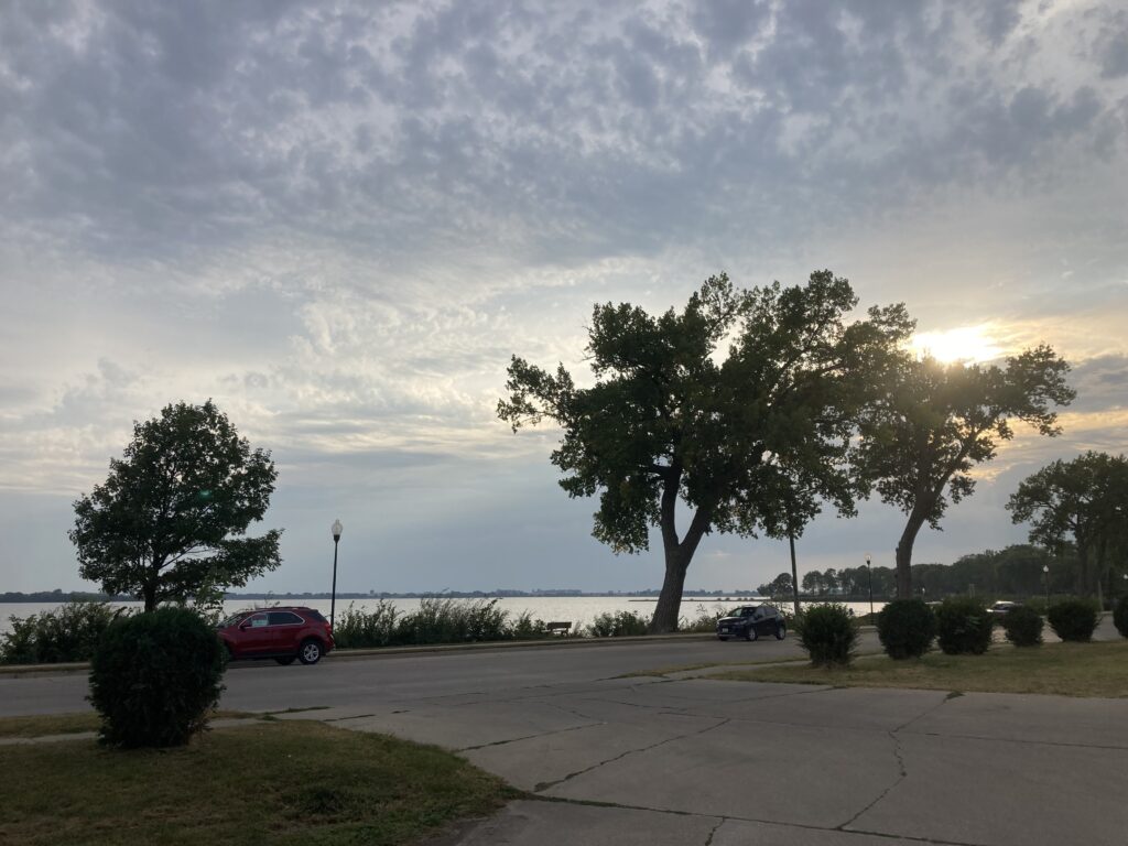 No storms, just lake