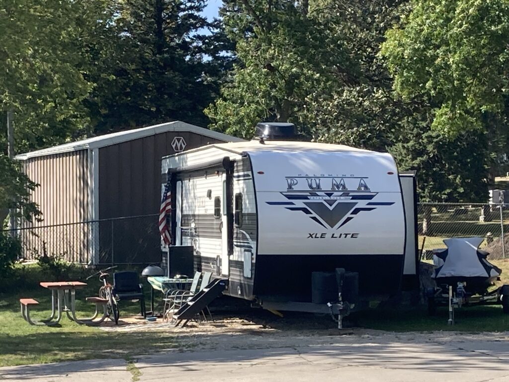 My neighbor’s campsite…