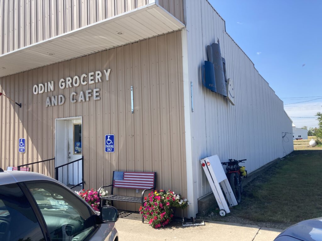 Odin Grocery and Cafe, where I stopped for lunch.