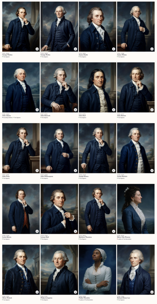 Freedom 250, The Founders Museum, screen cap 2026.06.12.