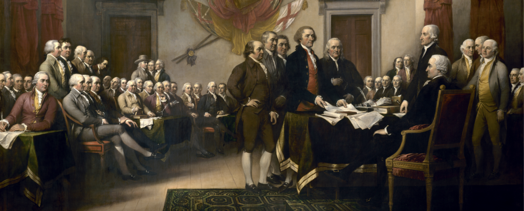 John Trumbull, Declaration of Independence, 1817–1819.