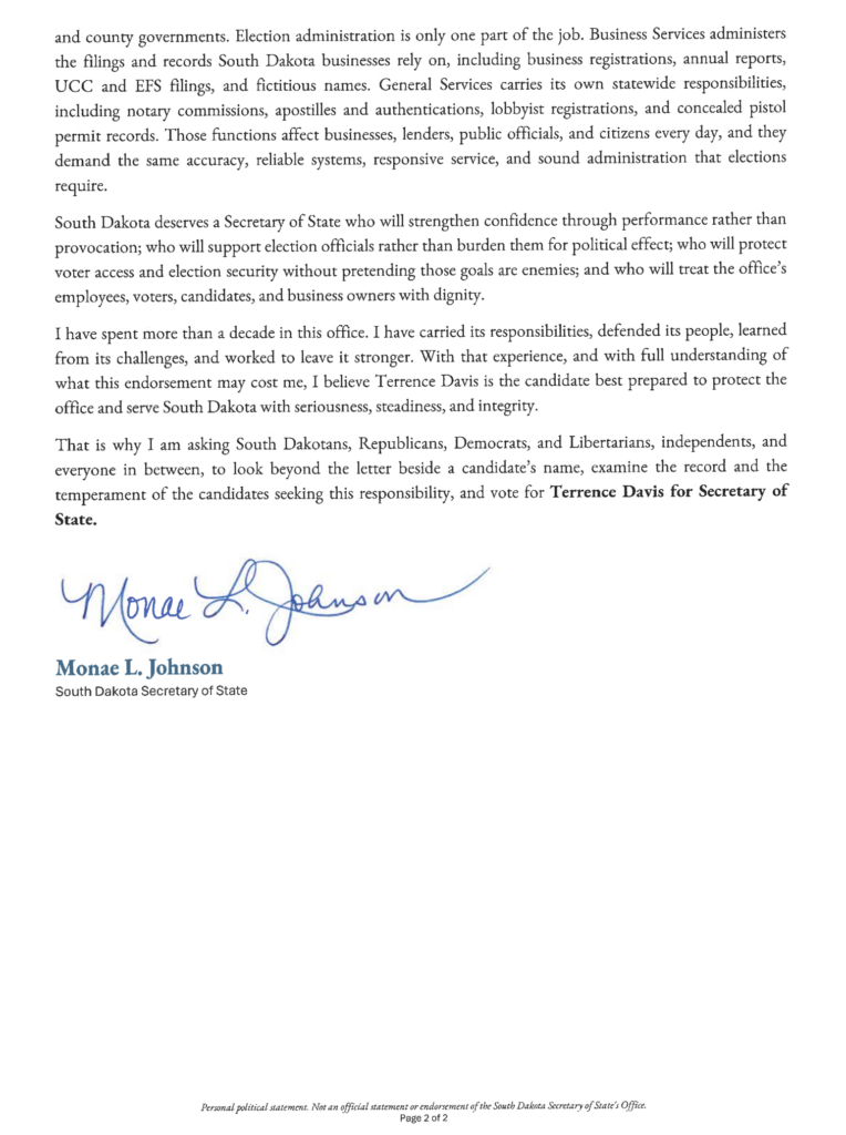 Monae Johnson, personal statement, 2026.09.19, p. 2.